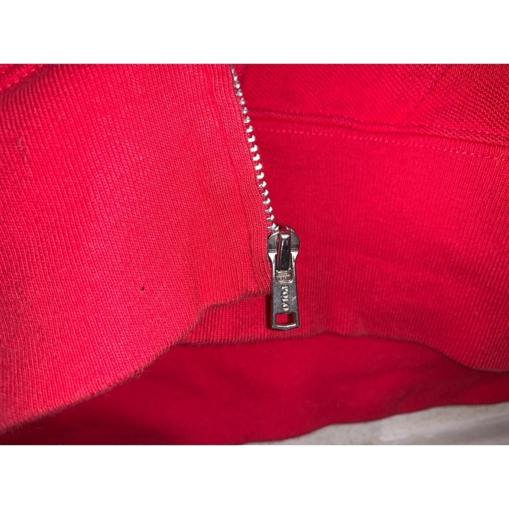 Ralph Lauren 100% Cotton Melon Knit Zip-Up Hoodie - Picture 4 of 5